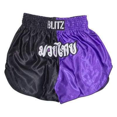 BLITZ Martial Arts Mens Sports Shorts Purple Colourblock XL W30
