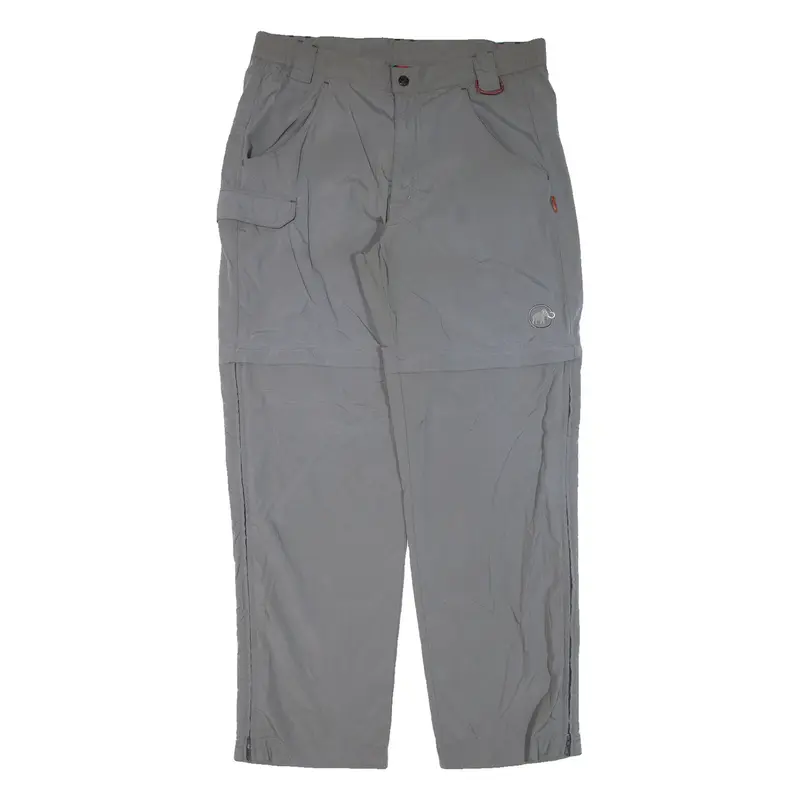 MAMMUT Womens Trousers Grey Relaxed Straight Nylon W34 L30