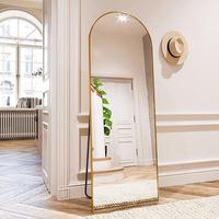 59X16,black,Floor Length Mirror, Arched Floor Mirror,Wall Mirror Full Length, Black Floor Mirror, Bedroom Mirror Full Length,...