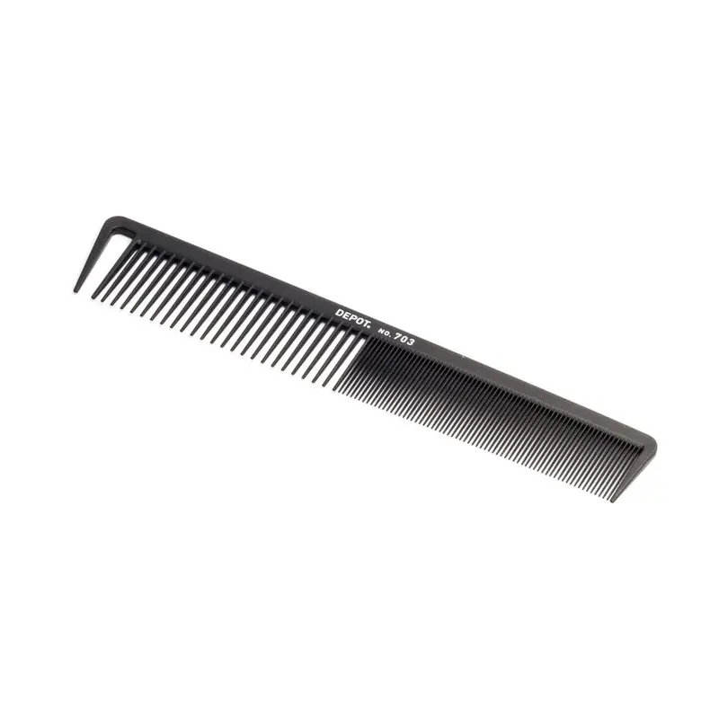 Depot Accessories No. 703 Carbon Comb Plastic Hair Black