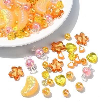 120Pcs 12 Styles Mixed Styles Acrylic Beads