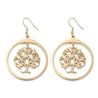 304 Stainless Steel Dangle Earrings