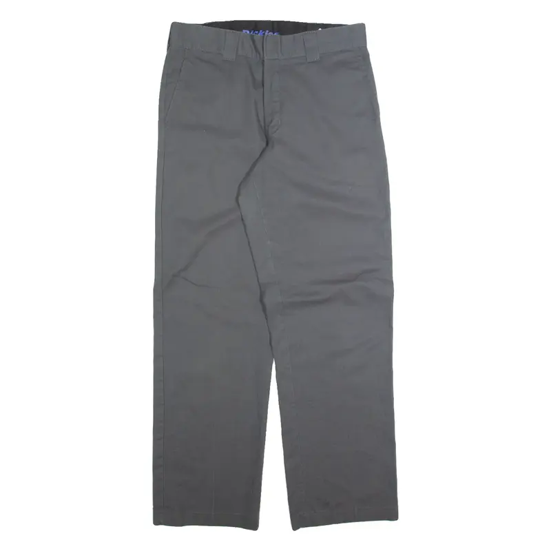 DICKIES Chino Mens Trousers Grey Regular Straight W32 L32