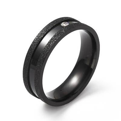 Crystal Rhinestone Grooved Finger Ring
