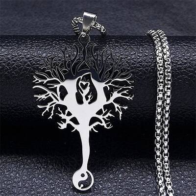 Non-Tarnish 304 Stainless Steel Pendant Necklaces for Women Men