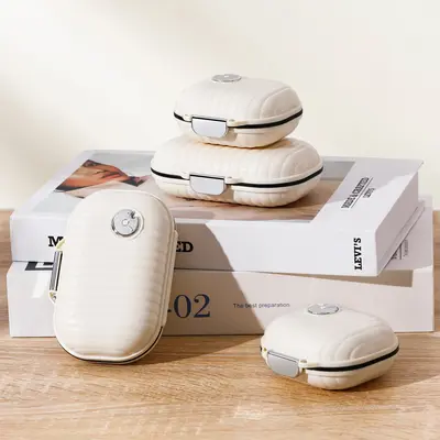 Zannaki Pill Case Portable Small Weekly Travel Pill Organizer, Cute Moisture Proof Pill Box Holder for Pocket Purse Bag, Dail...