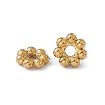 Ion Plating(IP) 304 Stainless Steel Daisy Spacer Beads