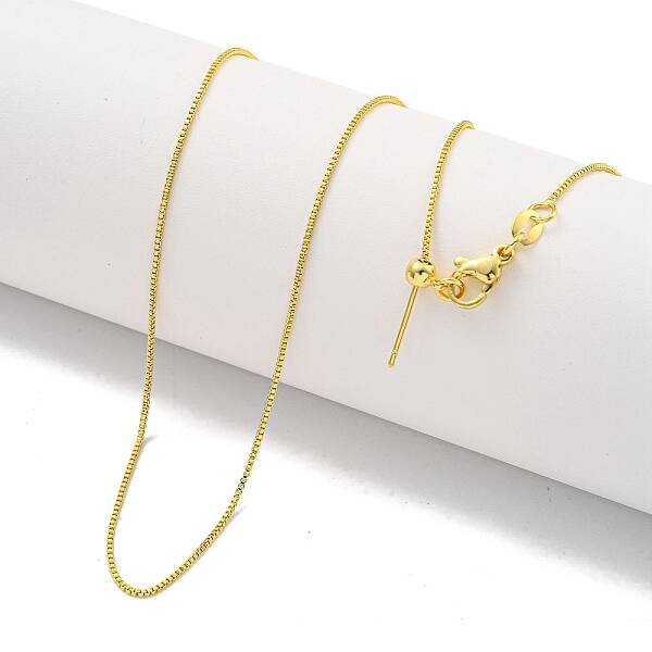 Brass Box Chain Necklaces for Women