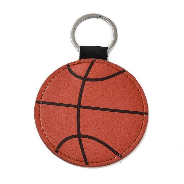 Sport Theme PU Leather Keychain