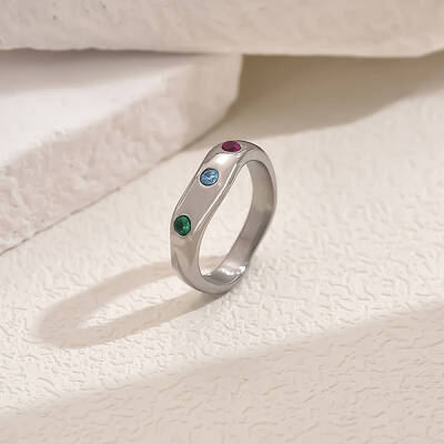 Brass Micro Pave Cubic Zirconia Rings for Women