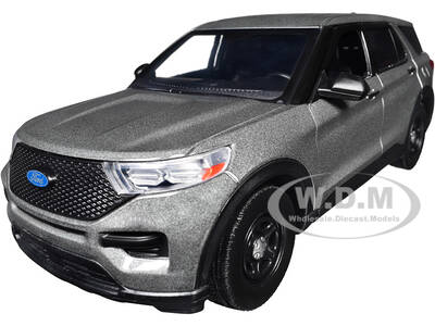 2022 Ford Police Interceptor Utility Unmarked Gray Metallic Builder's Kit Law Enforcement and Public Service Series 1/24 ...