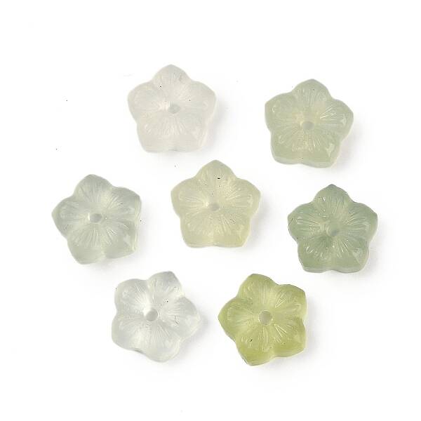 Natural Xiuyan Jade Carved Beads