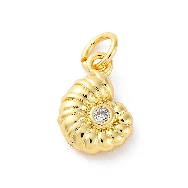 Brass Micro Pave Cubic Zirconia Pendants