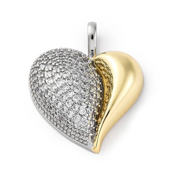 Brass Micro Pave Cubic Zirconia Pendants