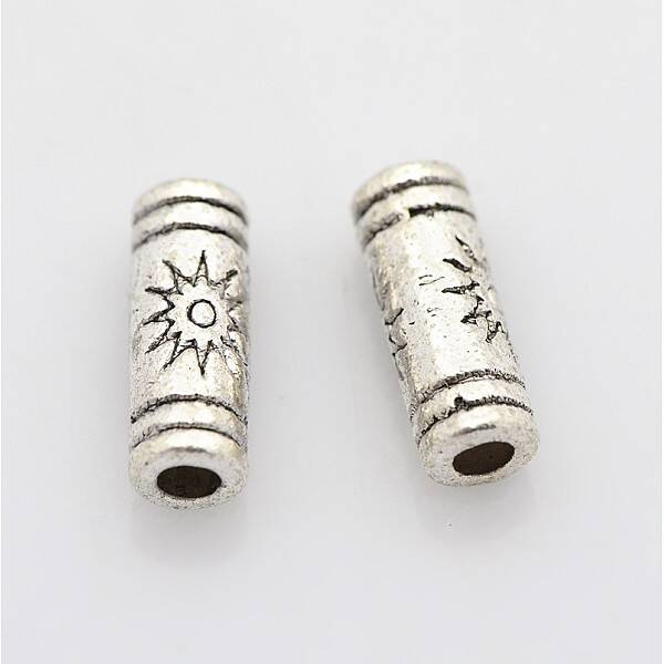 Tibetan Silver Tube Beads