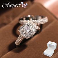 Women's Bridal Engagement Stackable Set Synthetic Moissanite Anniversary Ring with Beautiful Gift Box Sizes 6-11