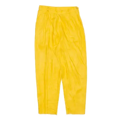 Yellow Regular Mom Trousers Womens W24 L25