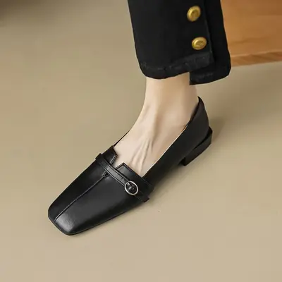 CHIKO Meadow Square Toe Block Heels Pumps Shoes