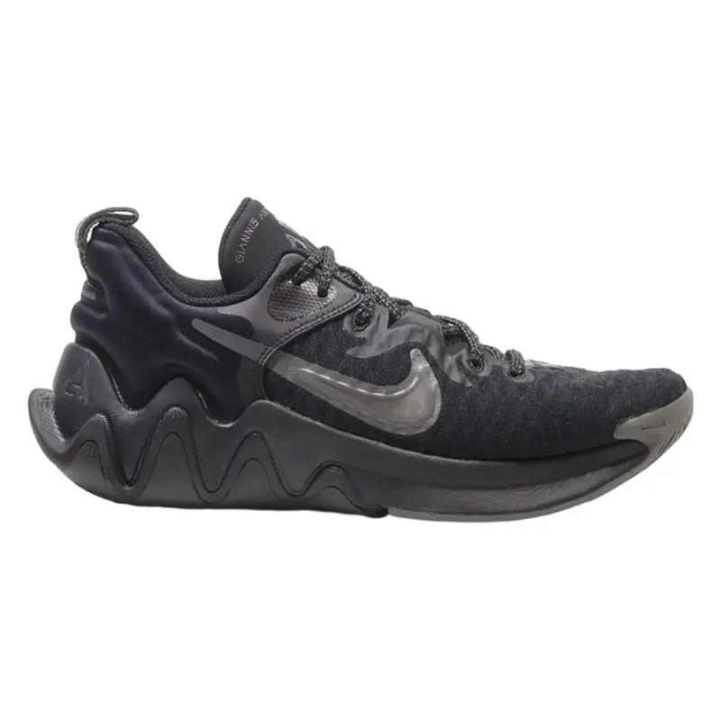 NIKE Giannis Immortality 2022 Sneaker Trainers Black Synthetic Mens UK 7