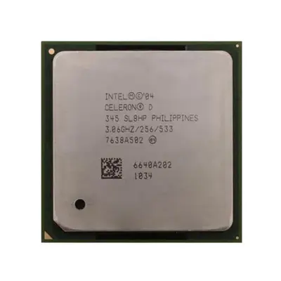 392006-001 HP 3.06GHz 533MHz FSB 256KB L2 Cache Socket PGA478 Intel Celeron D 345 Single-Core Processor