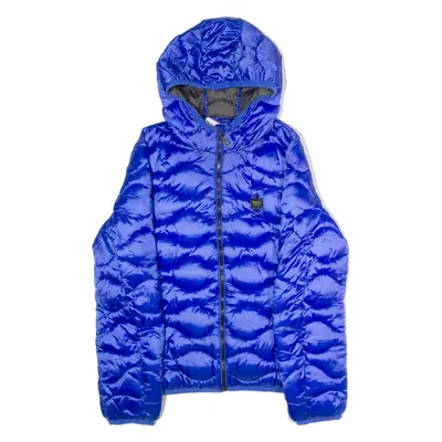 BLAUER Mens Puffer Jacket Blue Nylon M