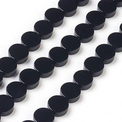 Natural Black Onyx Beads Strands