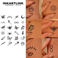 INKARTLINK Tattoo Tech, 2 Sheets Semi-Permanent Temporary Tattoos, Star And Butterfly, Adult Art Design,Lasts 1-2 Weeks, Wate...