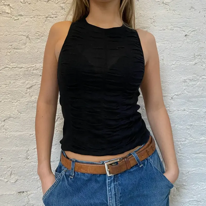 Boss Top - XS Black Wool Blend