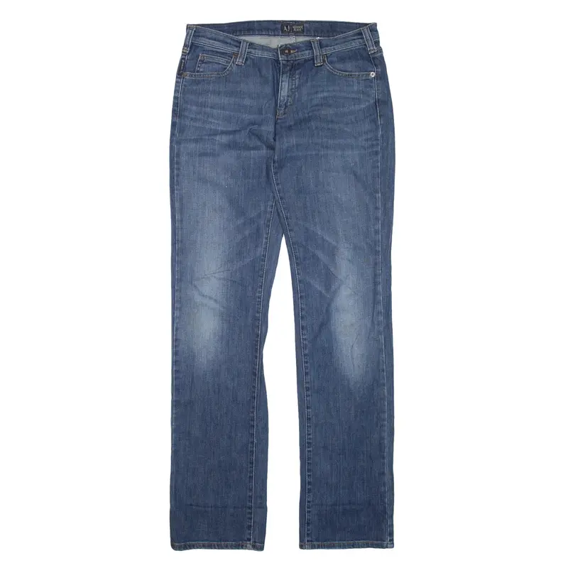ARMANI Jeans Blue Denim Regular Straight Womens W29 L34