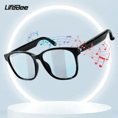LIFEBEE Smart Glasses, Anti-eyestrain Eyewear with Wireless Audio & Hands-free Calls, Eyewear Glasses, Eye Glasses, Anti-blue...