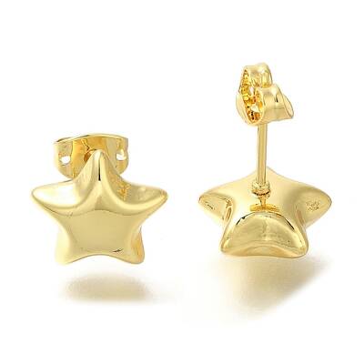 Rack Plating Brass Stud Earrring