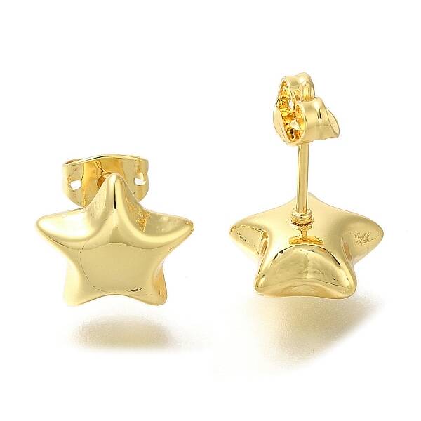 Rack Plating Brass Stud Earrring