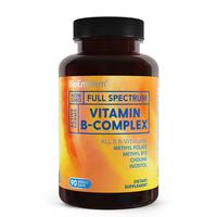 BioEmblem Vitamin B-Complex - All 8 Active Forms with Methyl Folate, Methyl B12, B6, Biotin Plus Choline Inositol, Supports E...
