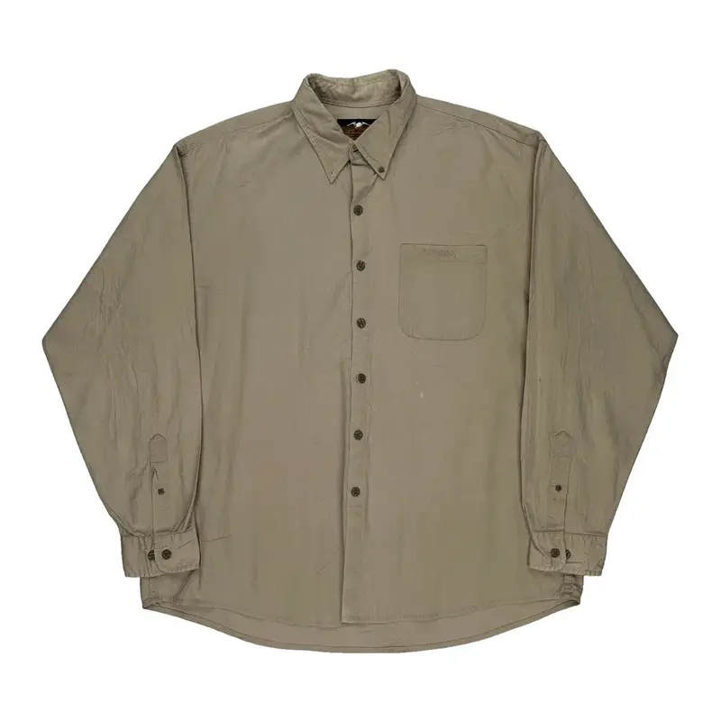 Harley Davidson Shirt - XL Beige Cotton