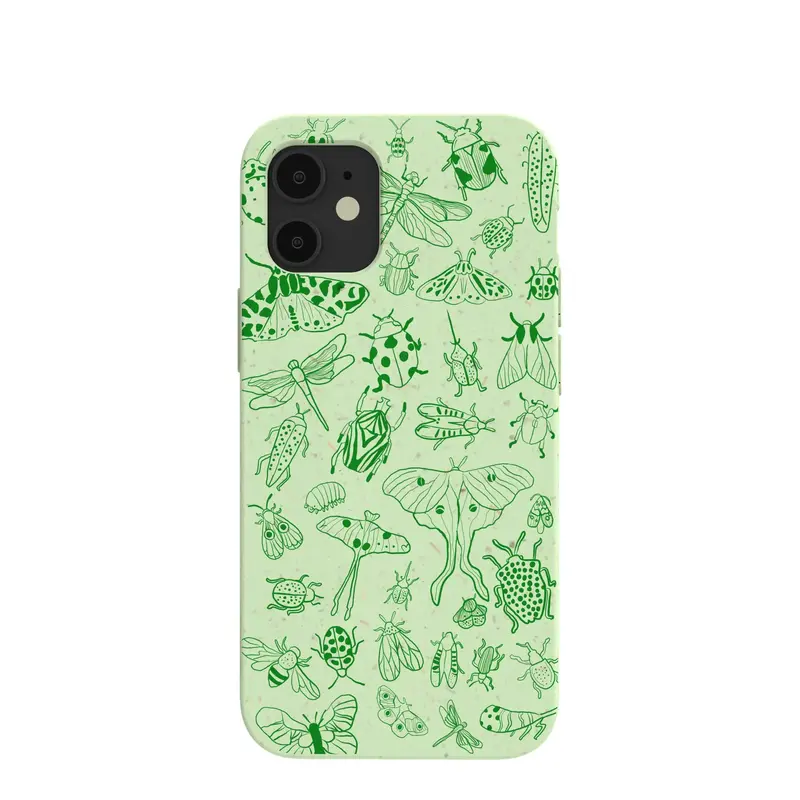 Sage Green Linear Entomology iPhone 12 Mini Case