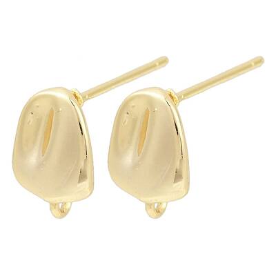 Brass Stud Earring Findings
