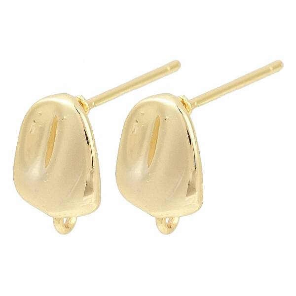 Brass Stud Earring Findings