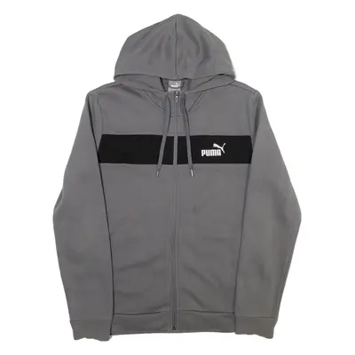 PUMA Mens Grey Hoodie Full Zip M
