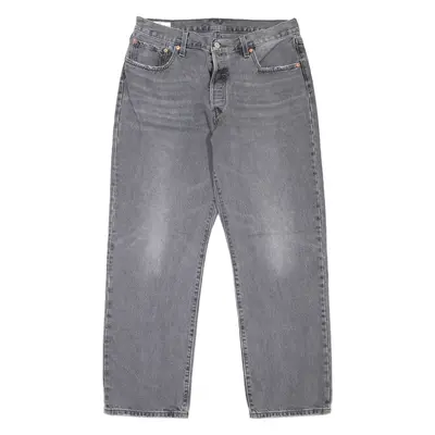 LEVI'S 501 BIG E Jeans Womens Grey Regular Straight Stone Wash W32 L30
