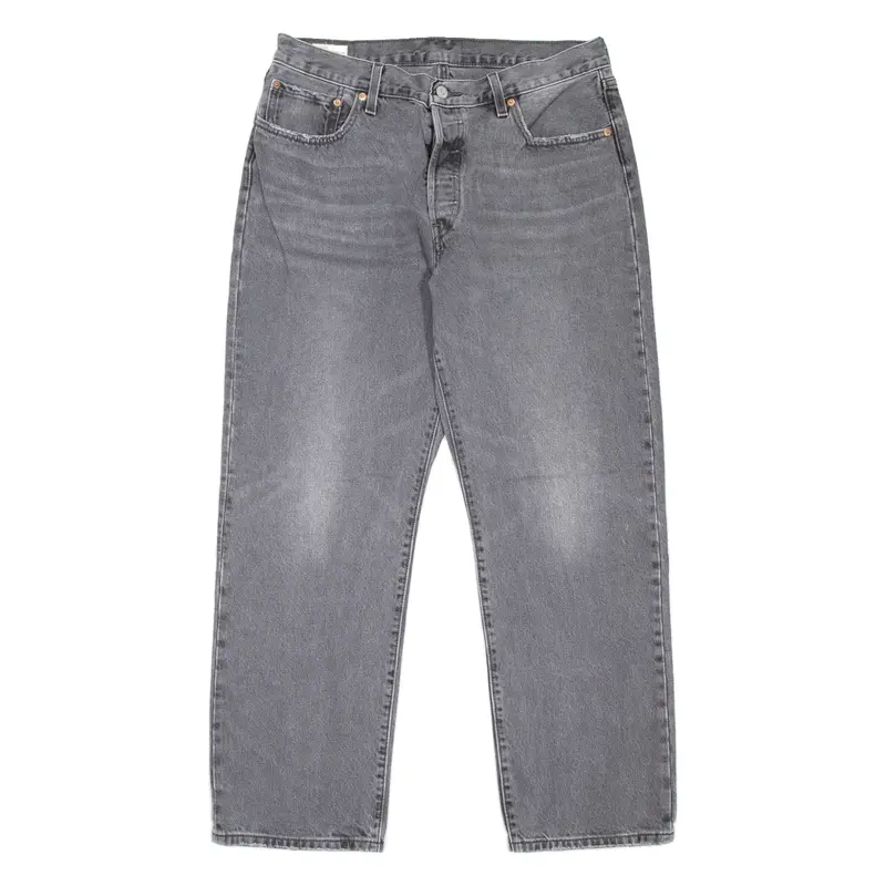 LEVI'S 501 BIG E Jeans Womens Grey Regular Straight Stone Wash W32 L30