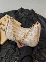 Women's Fashionable Straw Bag, Casual Versatile Shoulder Bag for Daily Used, Trendy All-match Commuter Bag, Girl Fashionable ...