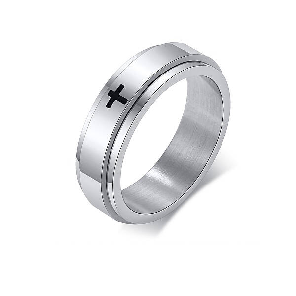 Non-Tarnish Stainless Steel Rotating Plain Band Ring