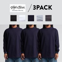 3 Pack SHAKAWEAR Men's Max Heavyweight Long Sleeve T Shirts CasualShaka Wear Long Sleeves Shirt Work Warm Heavy Casual Hip Ho...