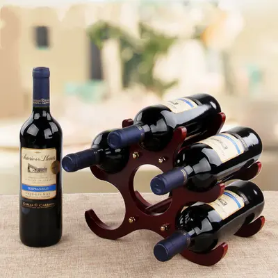 Wooden Wine Rack Decoration European Creative Wine Rack Wine Glass Rack | style: A