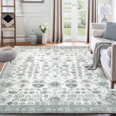 Garvee Runner Rug 2x6 Tribal Medallion Area Rug Non Slip Boho Rug Non Shedding Ultra Soft Hallway Rug Indoor Floor Carpet Was...