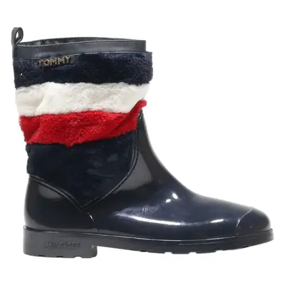 TOMMY HILFIGER Wellie Boots Blue Synthetic Womens UK 9