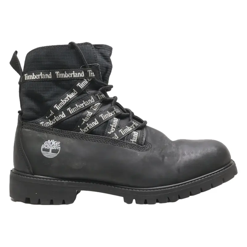 TIMBERLAND Lace-Up Boots Black Synthetic Mens UK 9.5