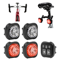 Smart Bicycle Light Performance as Car light With Turning Singal and Double Flash Alarm 3+2+1 Light Modes Rechargeable Bicycl...