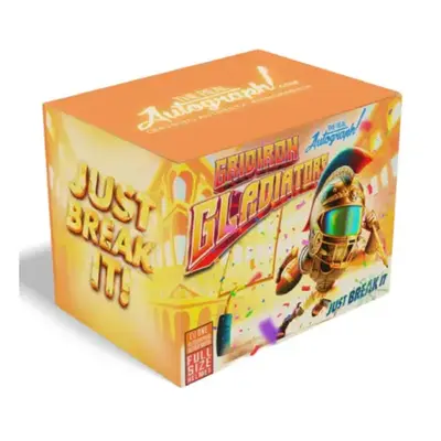 THE REAL AUTOGRAPH Just Break It Football Cards & Gladiator Box Full Size Helmet Collectible Set for Sports Enthusiasts