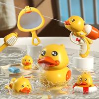 Swimming Toy Set, 8 Counts/set Cute Duck Design Water Spray Toy, Water Play Toy for Shower Bathtub Swimming Pool, Baby Shower...